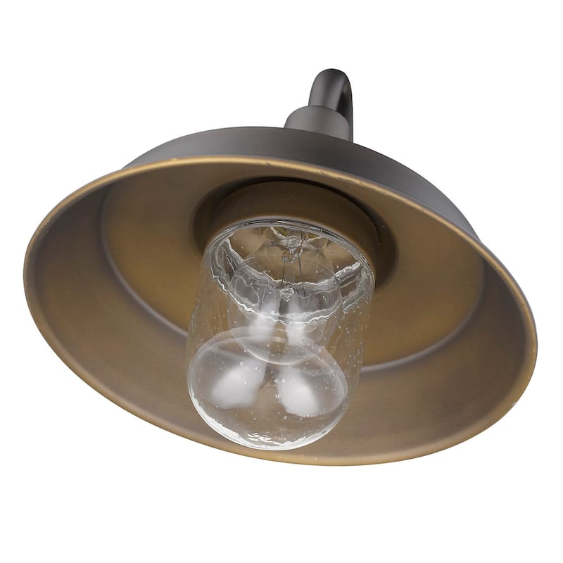 Burry 1-light Oil Rubbed Bronze Exterior Wall Fixture