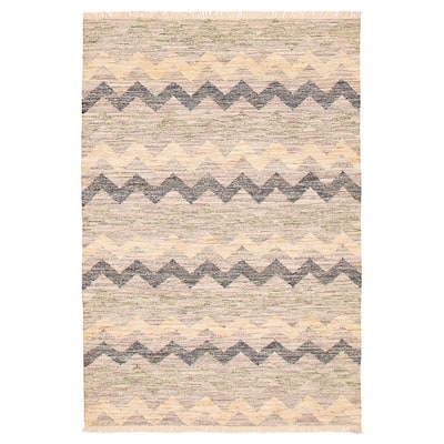 Ankara FW Grey Kilim 5'1" x 7'6" - 5'1 x 7'6