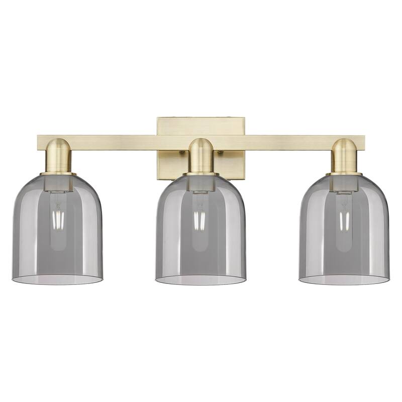 Innovations Lighting 716-3W-12-25 Bella Vanity Bella 3 Light 25" Wide - Antique Brass / Light Smoke