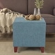 preview thumbnail 19 of 53, Adeco Simple British Style Passionate Cube Ottoman Footstool Blue