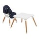 preview thumbnail 7 of 9, Childrens High Dining Chair Detachable Two-In-One Table And Chair Navy Blue - 24.61"L x 24.41"W x 39.76"H