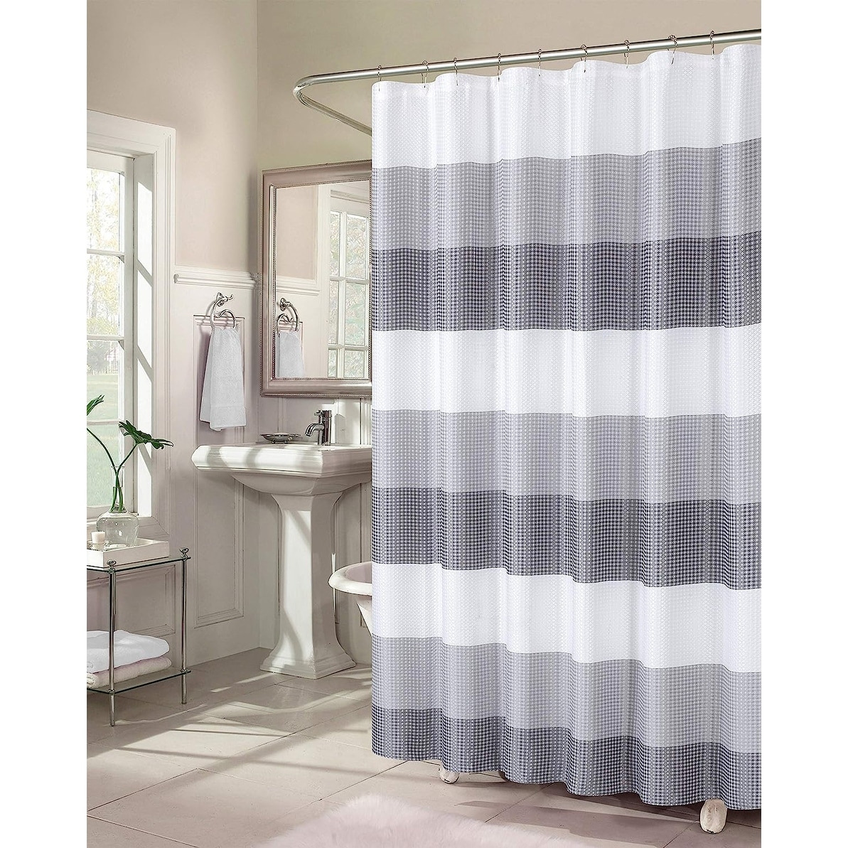 https://ak1.ostkcdn.com/images/products/is/images/direct/a73152ecb2a5393ab8707c9a6b44bd8d9a5e2214/Dainty-Home-Striped-Ombre-Waffle-Weave-Fabric-Shower-Curtain.jpg