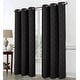 preview thumbnail 8 of 6, Celeste Shimmer Single Window Curtain Black