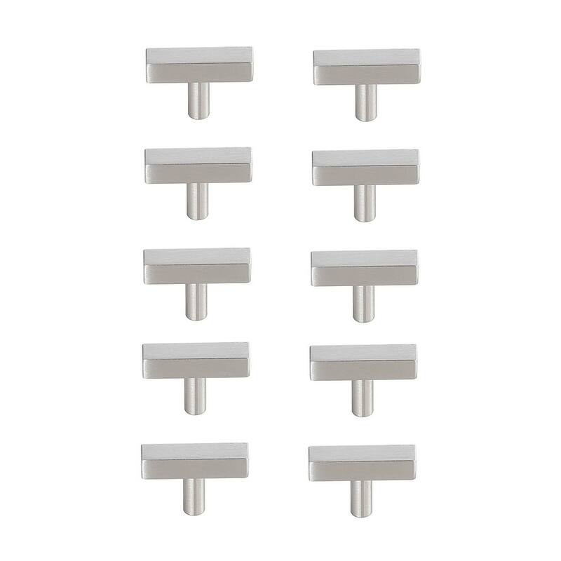 Persian T Bar Pull Multipack (set of 10) - Brushed Nickel