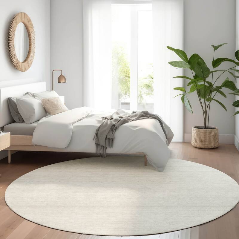 Premium Washable Super Soft Ombre Pixels Mayfield Rug - Ivory - 8' x 8'