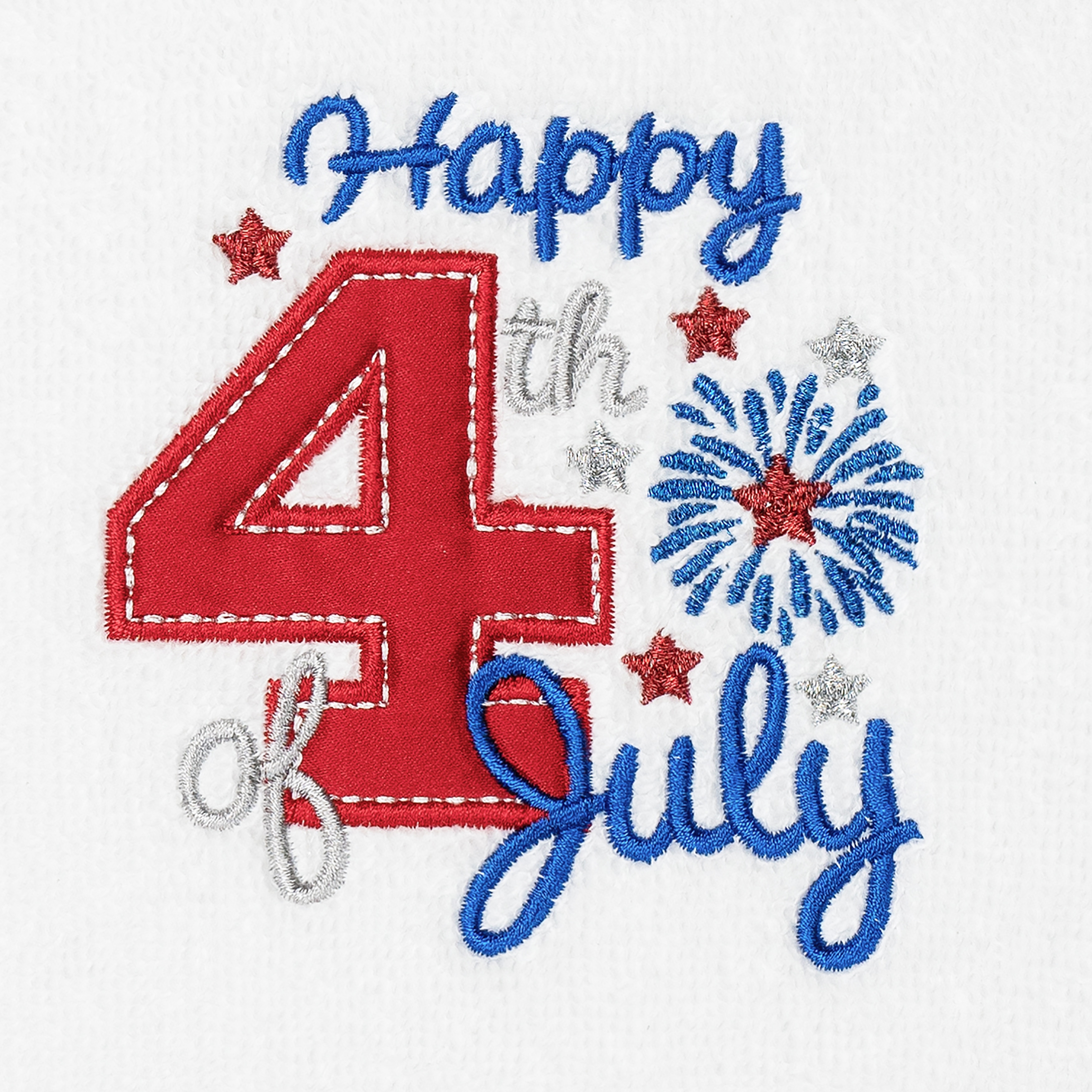 Luxury Embroidered 4th of July Hotel Spa Robe-image