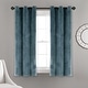preview thumbnail 97 of 95, Porch & Den Lapeyrous Velvet Solid Room Darkening Window Curtain Panel Set