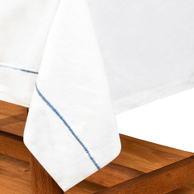 Caravan Embroidery Tablecloth - 2" Hem - 60" x 90"