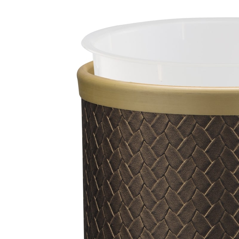 SAN REMO 13qt Oval Wastebasket with Liner (2pc Set)