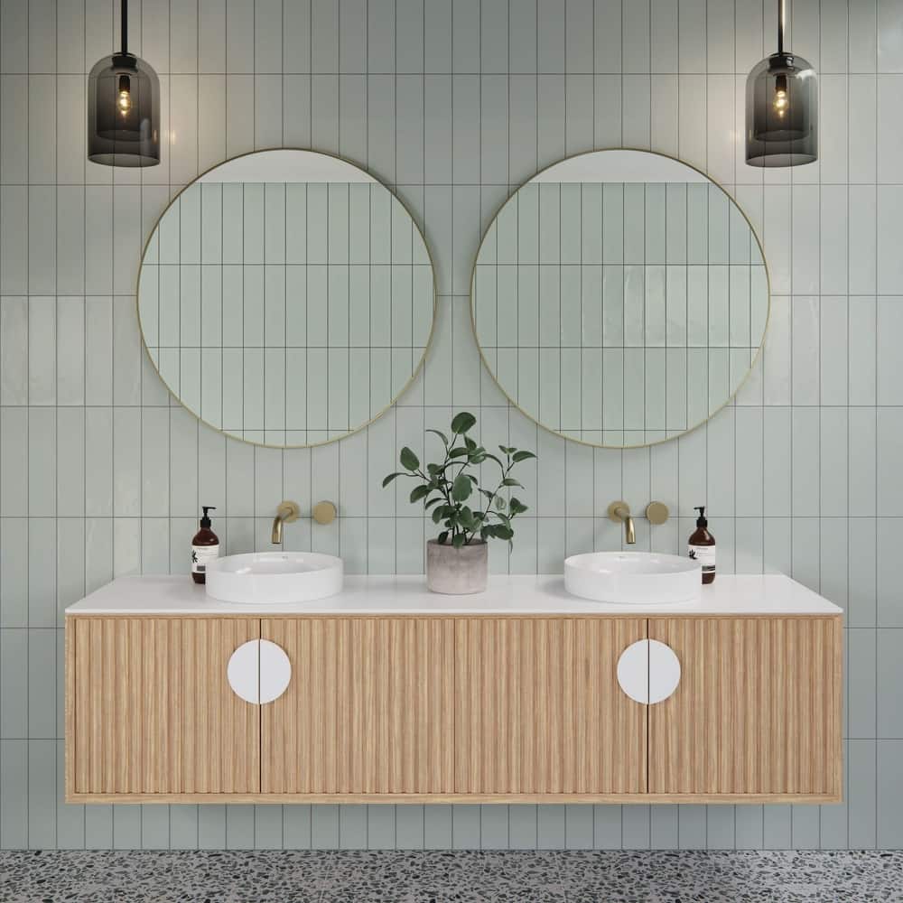 Glass Warehouse SF-R-32 Leia 32" Diameter Contemporary Circular Framed