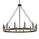 preview thumbnail 20 of 41, Update 12-light 40In Modern Farmhouse Wagon Wheel Chandelier