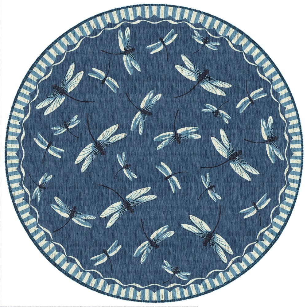 Liora Manne Carmel Dragonfly Indoor/Outdoor Rug