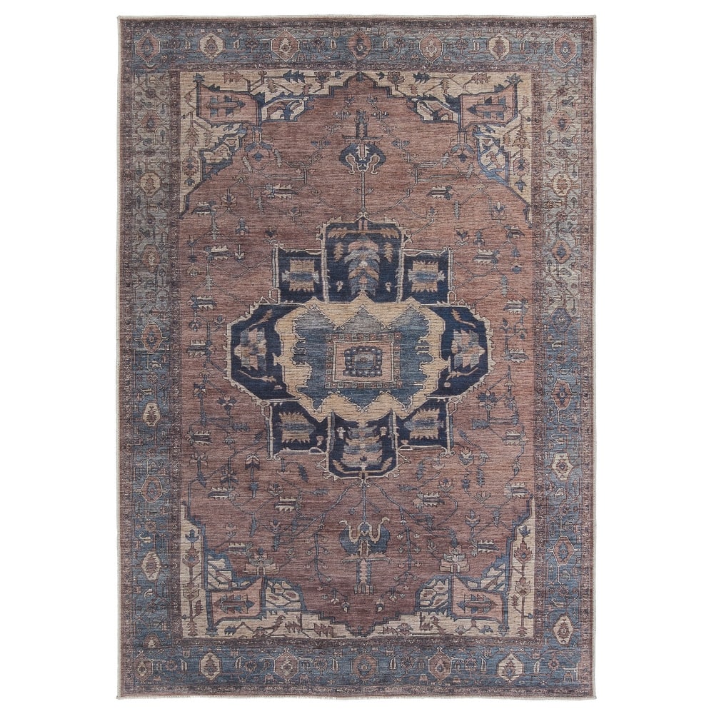 Barrymore Machine Washable Medallion Area Rug