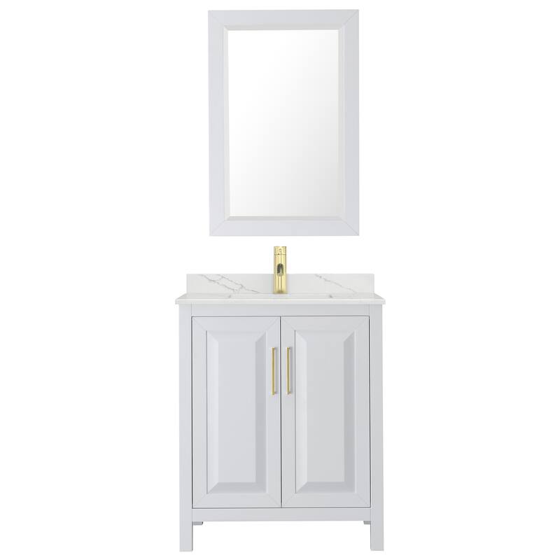 Wyndham Collection WCV252530S-QTZ-UNSM24 Daria 30" Free Standing
