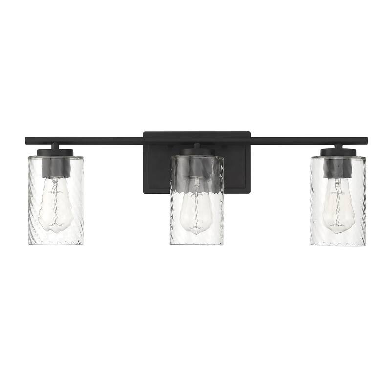 Meridian M80038 3 Light 24" Wide Bathroom Vanity Light with Swirl