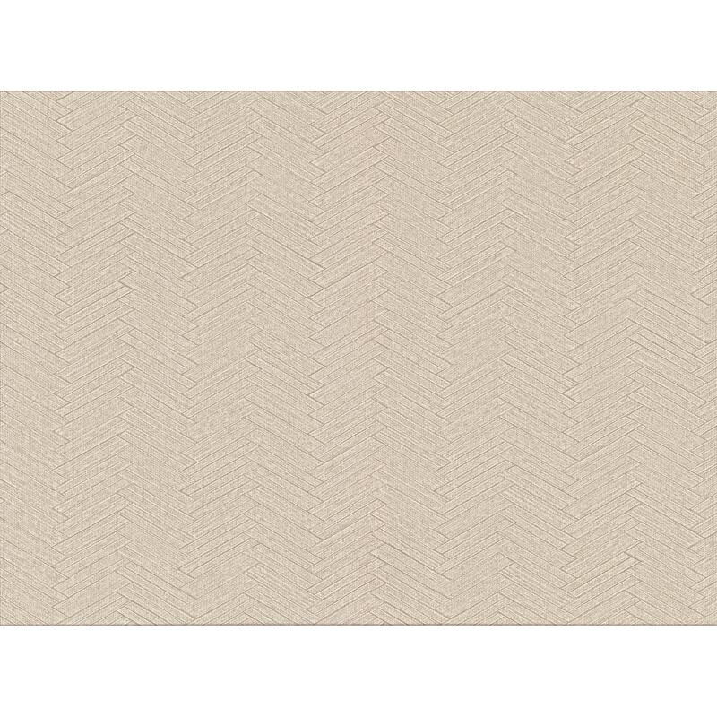 Karma Beige Herringhone Weave Wallpaper