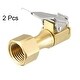 preview thumbnail 5 of 3, Air Chuck,1/4"NPT Female Open Flow Straight Lock On Tire Chuck with Clip 2pcs - Air Chuck
