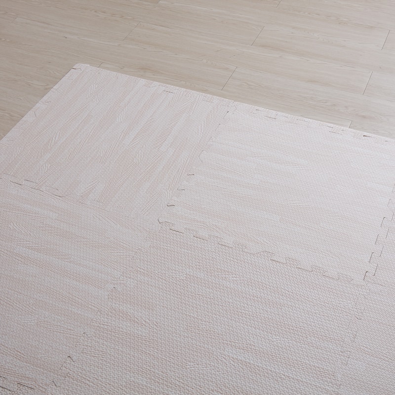 12 Tiles Gym Foam Puzzle Floor Tiles 24x24" Interlocking Floor Mats 48sq.ft