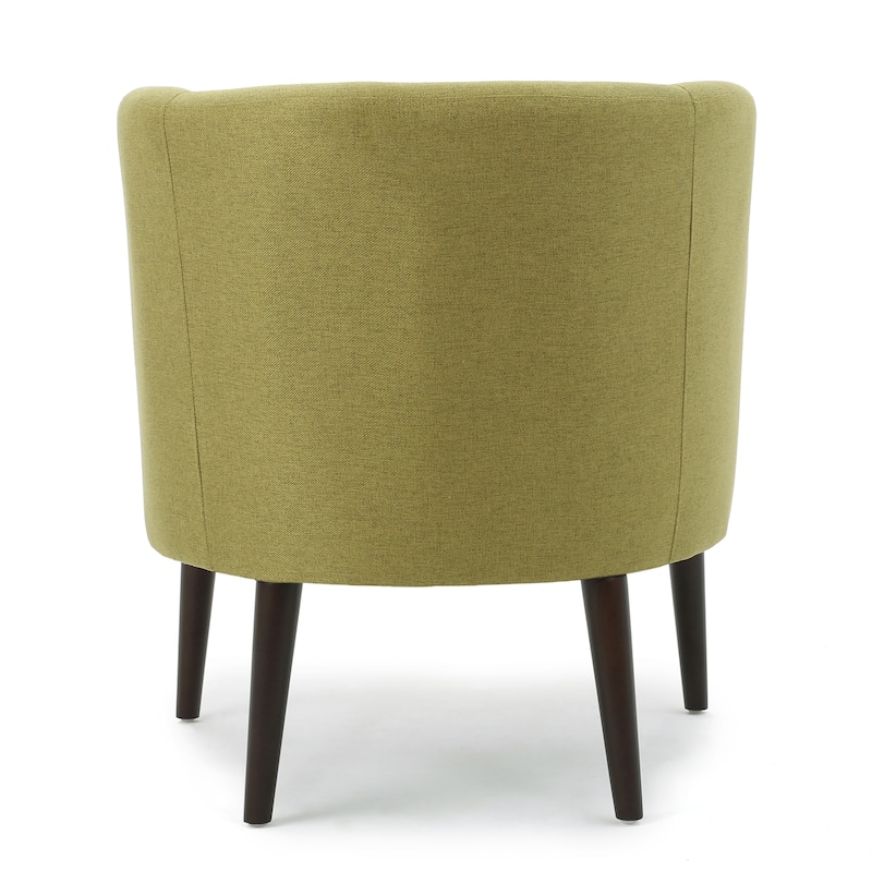 Modern 28.75" Upholstered Button Tufted Club Chair with Rubber Wood Legs for Living Room