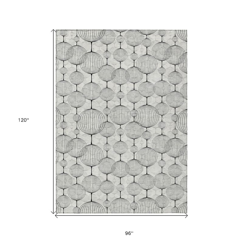 HomeRoots Geometric Transitional Rectangle Outdoor Rug