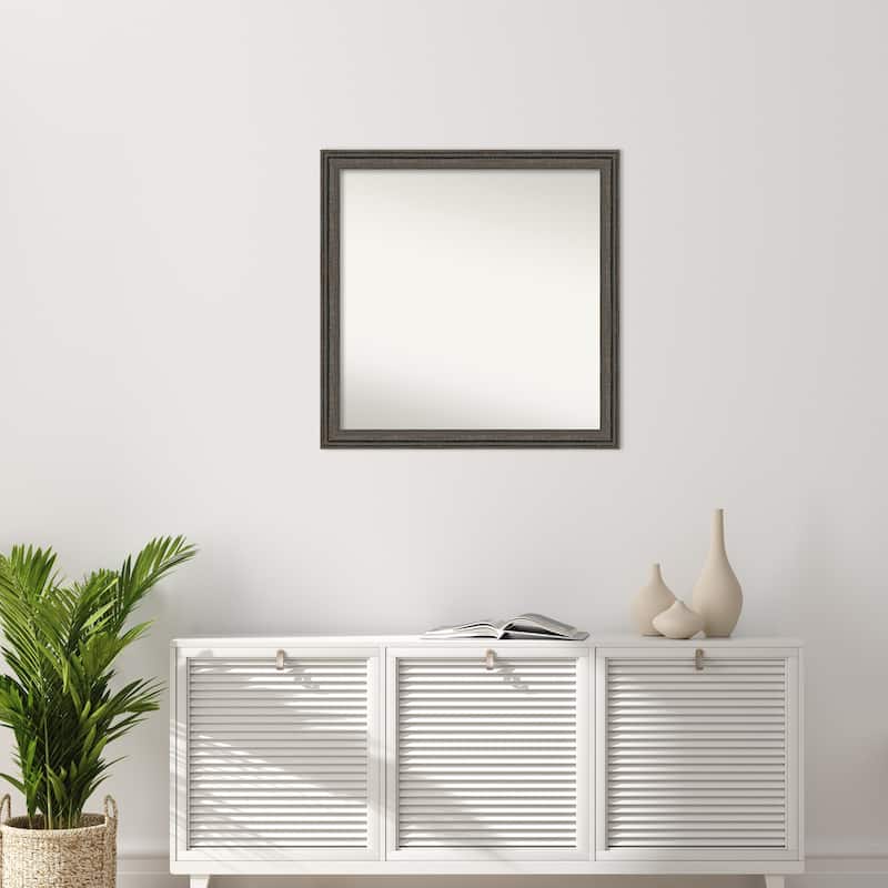 Upcycled Non-Beveled Wood Framed Wall Mirror