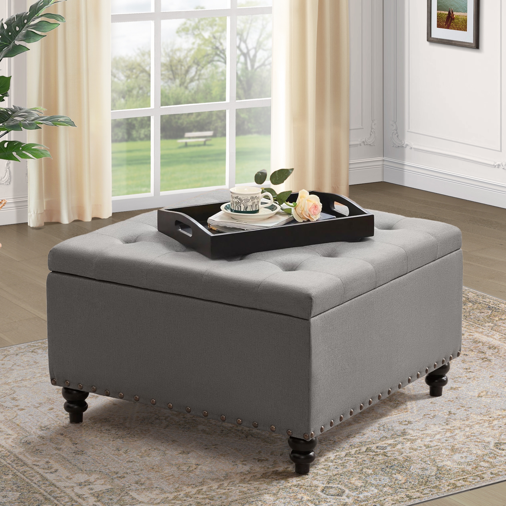 Large ottoman tray 30 x 30 on sale