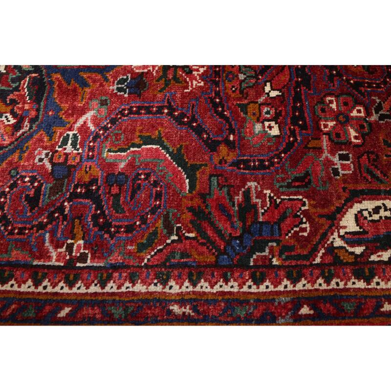 ECARPETGALLERY Hand-knotted Sarabi Dark Red Wool Rug - 6'9 x 9'6