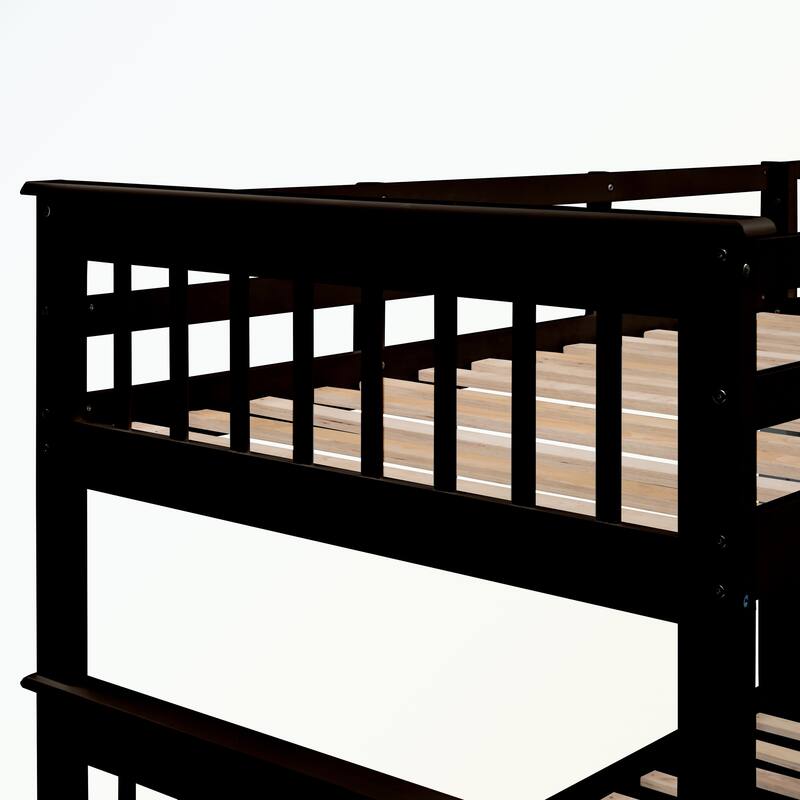 Stairway Twin-Over-Full Bunk Bed with Twin size Trundle