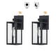 preview thumbnail 49 of 50, 2-pack 13" H 1-Light Black Outdoor wall Lantern(Dusk to Dawn could be chosen) 13"in - Black-Dusk to Dawn