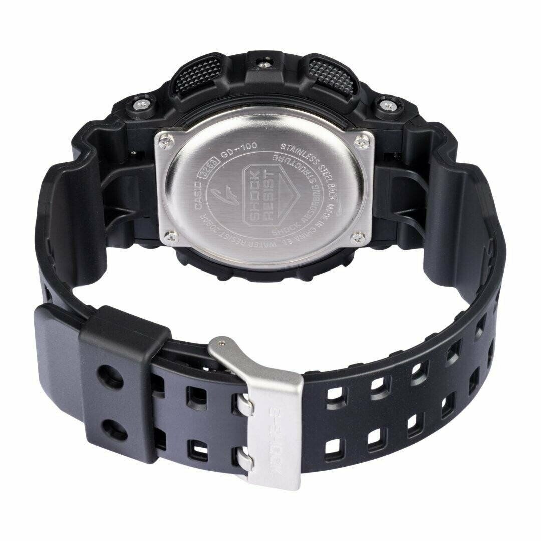 Casio GD-100-1A Men's G-Shock World Time Digital Watch With Grey