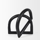 preview thumbnail 3 of 8, Locke Large Matte Black Metal Decorative Object - 5.9L x 5.9W x 6.1H