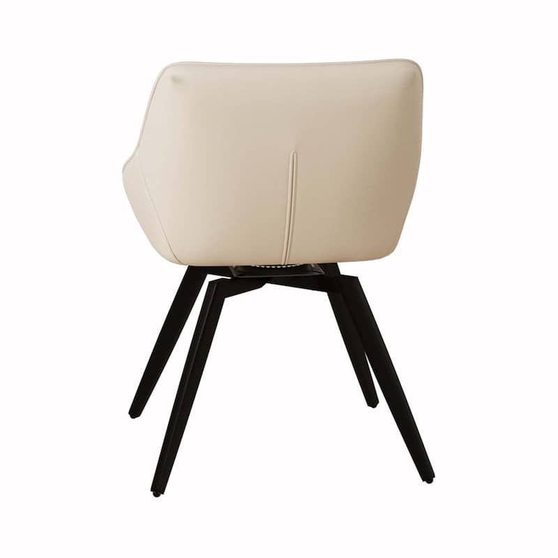 PU Dining Chair With Metal Legs,Set of 4