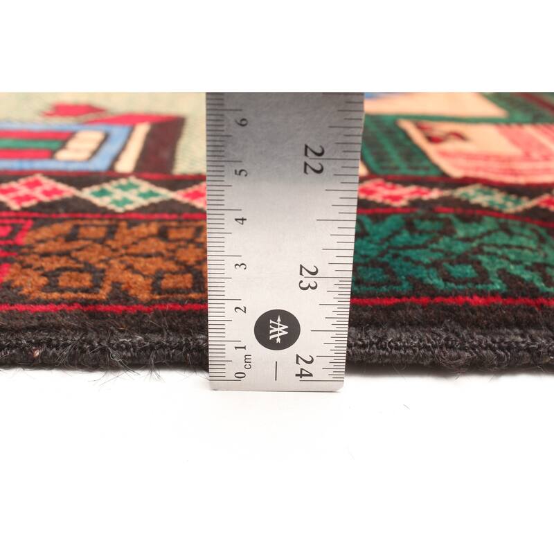 ECARPETGALLERY Hand-knotted Teimani Red Wool Rug - 2'8 x 4'7