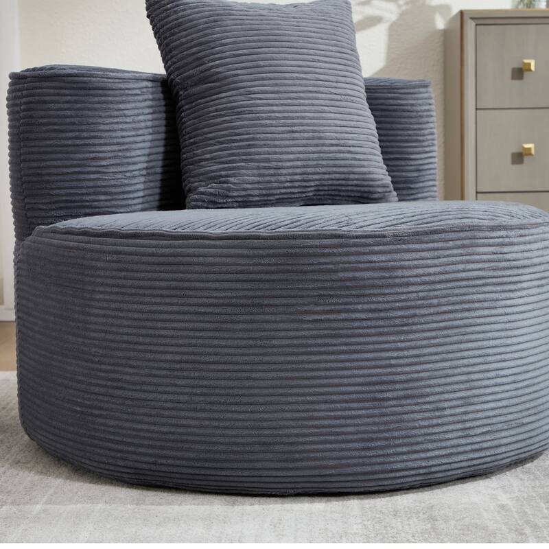 Plush Lounger Soft Sofa No Assembly Required