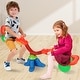 preview thumbnail 3 of 8, Costway Kids Seesaw 360 Degree Spinning Teeter Totter Bouncer Activity - Red/Green/Blue