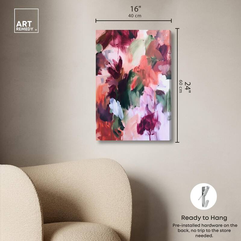 Adelas Garden II Canvas by Art Remedy, Gallery Wrapped