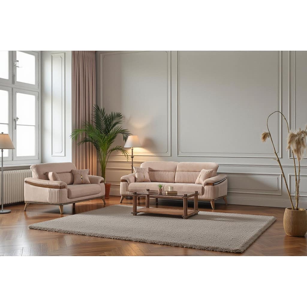 Sane 2 Pieces Living Room Sets 1 Sofa 1 Loveseat