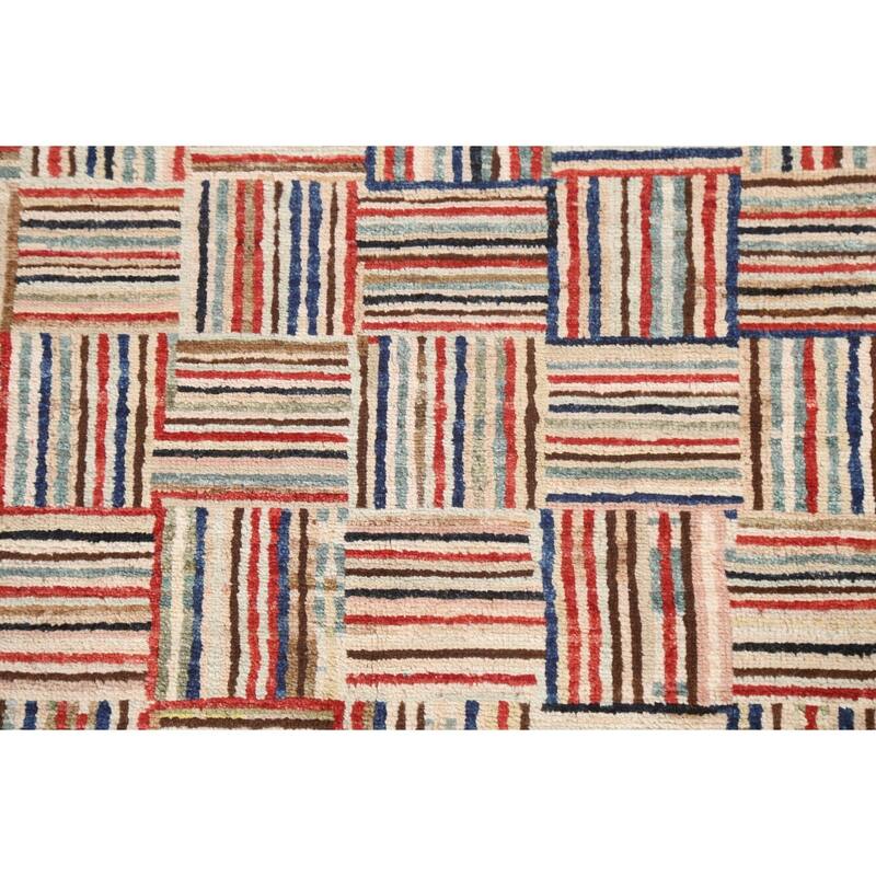 Gabbeh Kashkoli Area Rug Wool Hand-knotted Contemporary Foyer Carpet - 4'7" x 6'3"