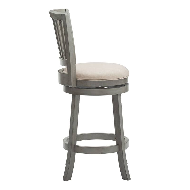 Menas Slat Black Swivel Chair by iNSPIRE Q Classic