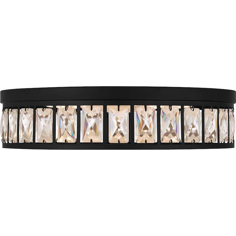 Gibson Integrated LED Matte Black Flush Mount Light