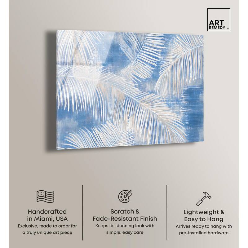 Sky Palm Silhouettes Acrylic by Art Remedy, Ready to Hang