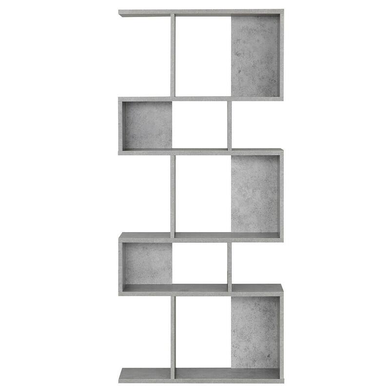 Gymax 5 Cubes Ladder Shelf Freestanding Corner Bookshelf Display Rack
