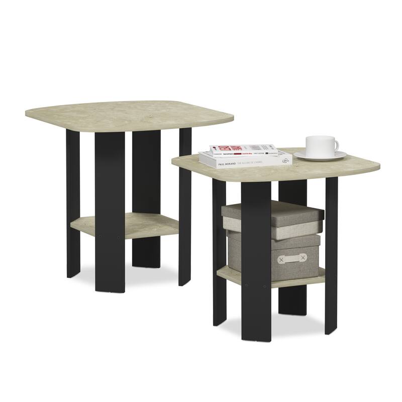 Furinno Simple Design End/SideTable, Set of 2