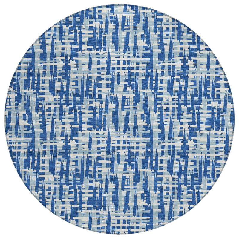 HomeRoots Abstract Transitional Rectangle Outdoor Rug