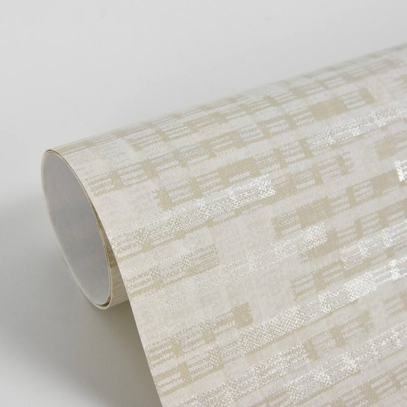 Brewster Clarice Beige Distressed Faux Linen Wallpaper - 21in x 396in x 0.025in