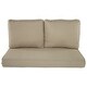 preview thumbnail 23 of 163, Haven Way Universal Outdoor Deep Seat Loveseat Cushion Set