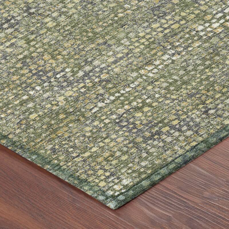 Machine Washable Indoor/ Outdoor Casual Kersey Chantille Rug