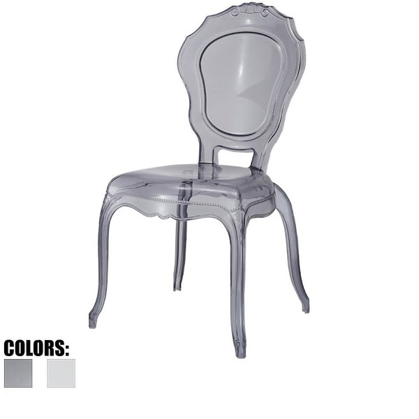 2xhome Smoke Plastic Chairs Side No Without Arms Dining 2xhome Smoke Plastic Chairs Side No Without Arms Dining Stackable Chair Modern Desk Kitchen Accent Living