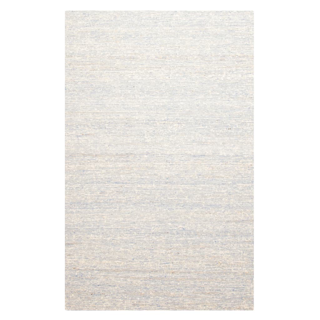 ECARPETGALLERY Braid weave Sienna Light Blue Wool Rug - 5'0 x 8'1