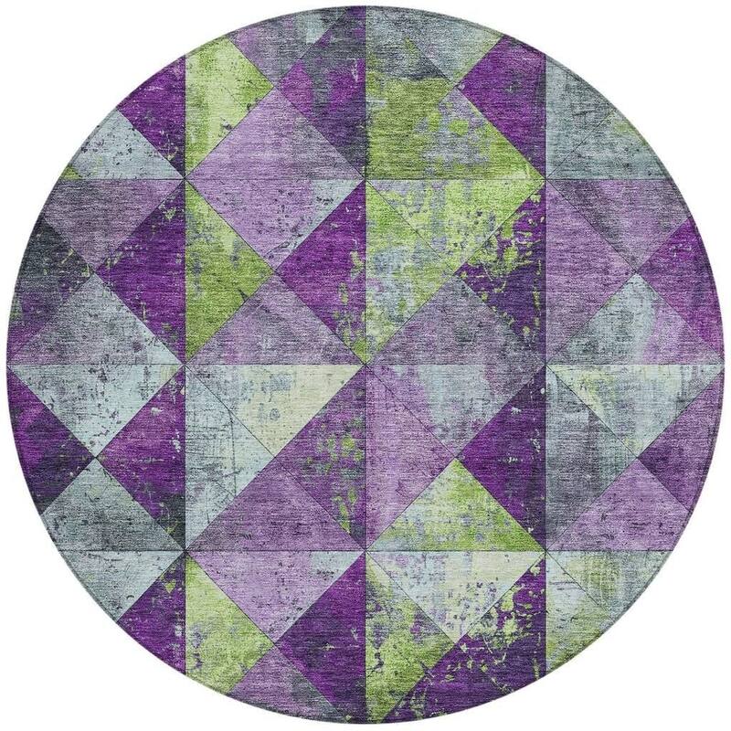 HomeRoots Geometric Transitional Rectangle Outdoor Rug